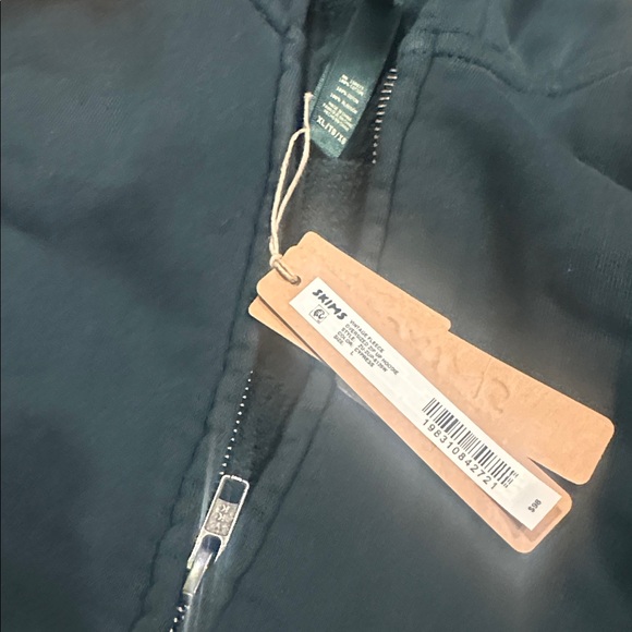 SKIMS vintage fleece oversized zip up hoodie CYPRESS, brand new with tags, Large - Picture 8 of 8